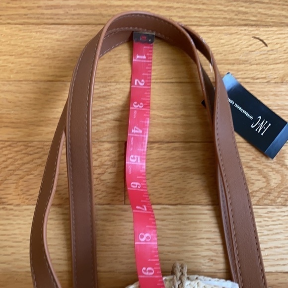 INC International Concepts Tan Melania Shell Circle Tote Purse NWT - Picture 11 of 11